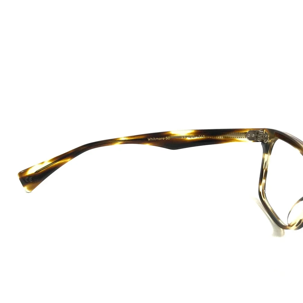 Article One Eyeglasses Frames Whitmore 30 Black Yellow Striped Horn 53-20-145